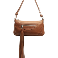 Bolsa Feminina Média Aged Leather - Marrom