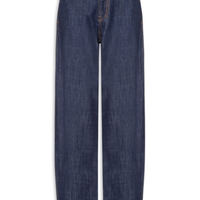 Calça Feminina Jeans Balloon Prega Lateral - Azul