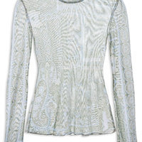 Blusa Feminina Tule Paisley - Azul