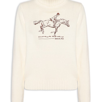Suéter Feminino Knitted Turtleneck - Off White