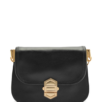 Bolsa Feminina Média Leather Sand - Preto