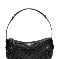 Bolsa Feminina Tiracolo Suki Pequena Couro - Preto