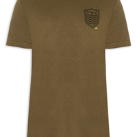 Camiseta Masculina Light Brasão Linen - Marrom