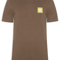 Camiseta Masculina Vintage Snow Icon - Marrom
