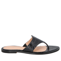 Sandália Feminina Rasteira Croco - Preto