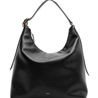 Bolsa Feminina Hobo Couro Grande - Preto