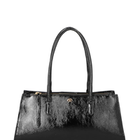 Bolsa Feminina Média Verniz - Preto