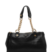 Bolsa Feminina Tote Couro Grande - Preto