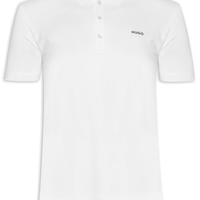 Polo Masculina Manga Curta Dinos - Branco
