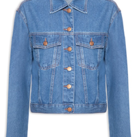 Jaqueta Feminina Jeans Baby Blue - Azul