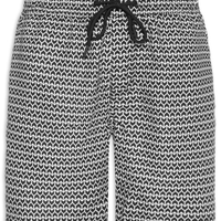 Short Masculino Beachwear Estampado - Preto