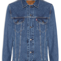 Jaqueta Jeans Masculina Relaxed Fit Trucker - Azul