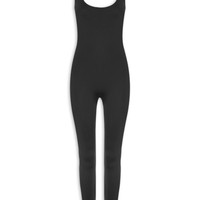 Macacão Feminino Com Decote Costas Profundo - Preto