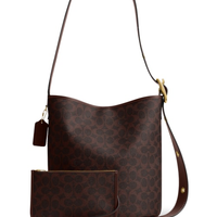 Bolsa Feminina Bleecker Bucket Signature - Marrom