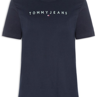 Camiseta Masculina Regular Fit com Logo Azul