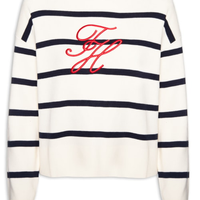 Cardigã Feminino Full Needle Graphic - Branco