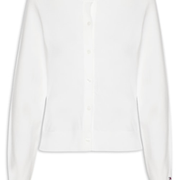 Suéter Feminino Cotton Jersey Stitch - Branco