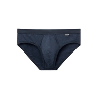 Cueca Slip Mil Listras Em Algodão Supima - Azul
