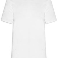 Camiseta Masculina Básica Em Algodão Egípcio Stretch - Branco