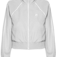 Jaqueta Feminina Cropped F-Box - Cinza