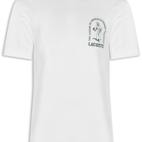 Camiseta Masculina Classic Fit French Crocodile - Branco