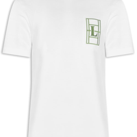 Camiseta Masculina Classic Fit Quadra - Branco