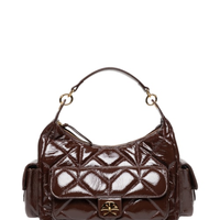 Bolsa Feminina Grande Verniz Show Marrom