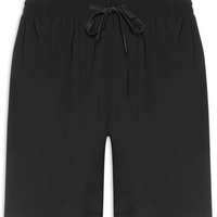 Short Masculino Beachwear Liso - Preto