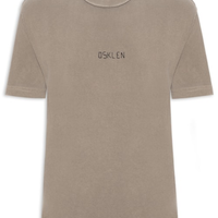 Camiseta Masculina Manga Curta Avesso Bordado - Marrom