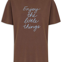 Camiseta Feminina Enjoy - Marrom