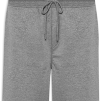Bermuda Masculina Moletinho com Elástico Cinza