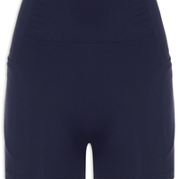 Short Feminino Fitness Com Bolso - Azul