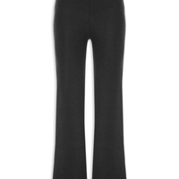 Calça Feminina Reta em Malha - Preto