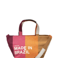 Bolsa Feminina Small Stripes Color - Marrom