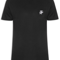 Camiseta Masculina Regular Fit Script Monogram - Preto
