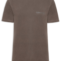 Camiseta Masculina Estampada Coffee & Vodka - Marrom