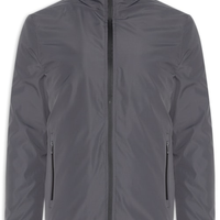Jaqueta Masculina Parka Com Capuz - Cinza
