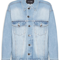 Jaqueta Feminina Jeans Overboy - Azul