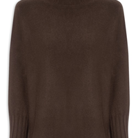 Suéter Feminino Em Tricot - Marrom