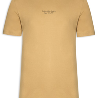Camiseta Masculina Manga Curta Logo - Bege