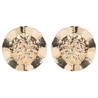 Brinco Feminino Texturizado - Dourado