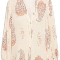 Camisa Feminina Ggt Estampa Flory - Off White