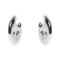 Brinco Feminino Argolas Orgânicas - Prateado