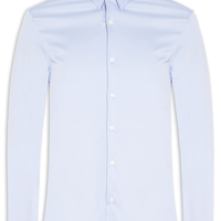 Camisa Masculina Social Manga Longa Paris - Azul
