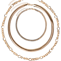 Kit De Colares Femininos - Dourado