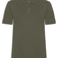 Polo Masculina Brasão Embossed Color - Verde