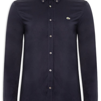 Camisa Masculina Casual Regular Fit Pinpoint - Azul