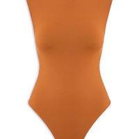 Body Feminino Básico Alça Larga Marrom