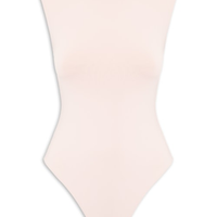 Body Feminino Básico Alça Larga Bege