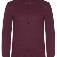 Camisa Masculina Tech Fibra De Bambu Slim Fit - Vermelho